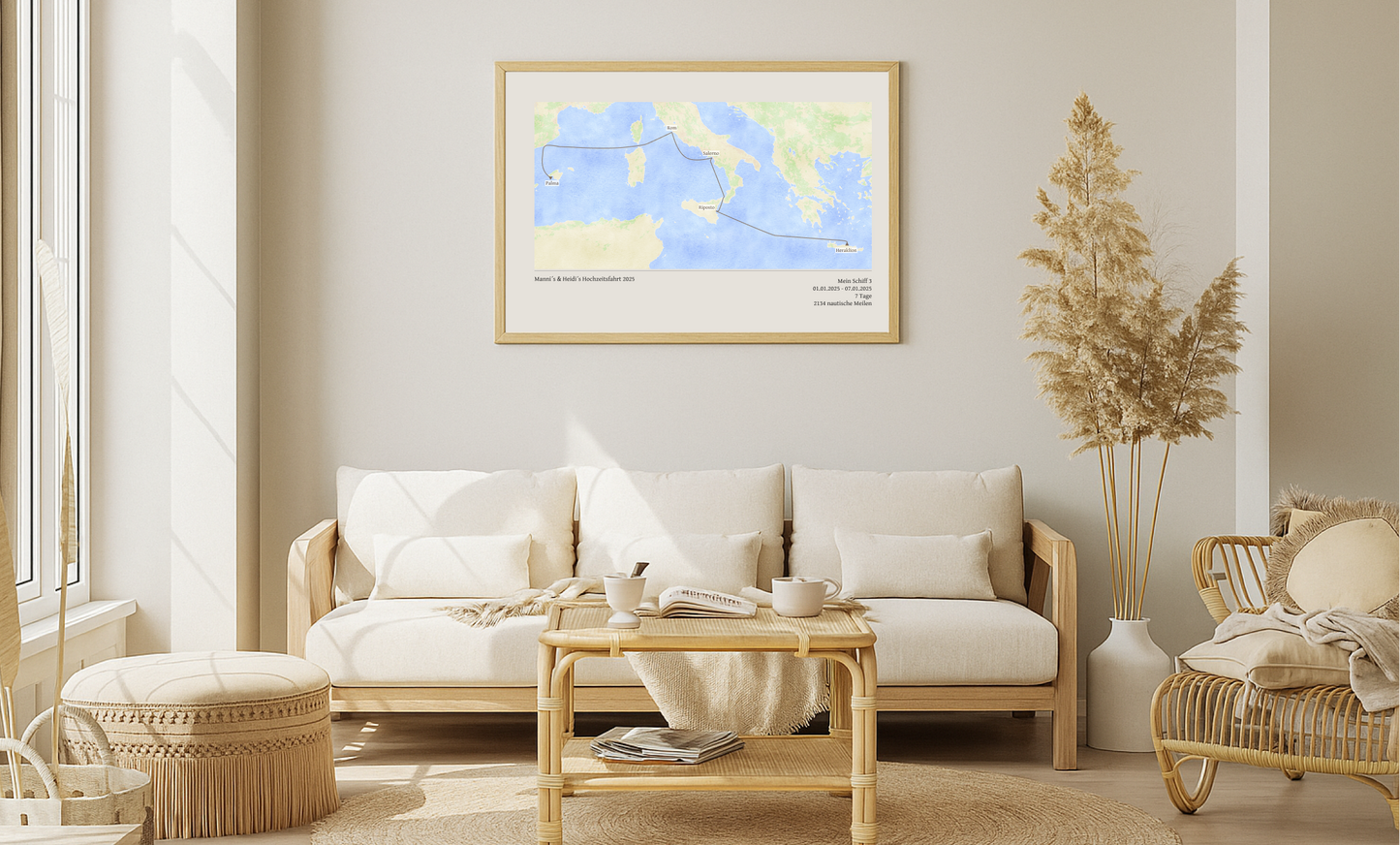 Poster deiner Kreuzfahrt - die perfekte Erinnerung