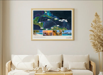 Foto-Routenposter deiner Kreuzfahrt - die perfekte Erinnerung